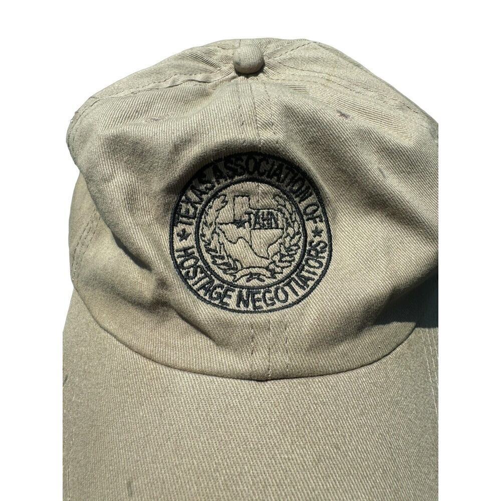 Vintage Texas Association Of Hostage Negotiators Hat Brown RARE